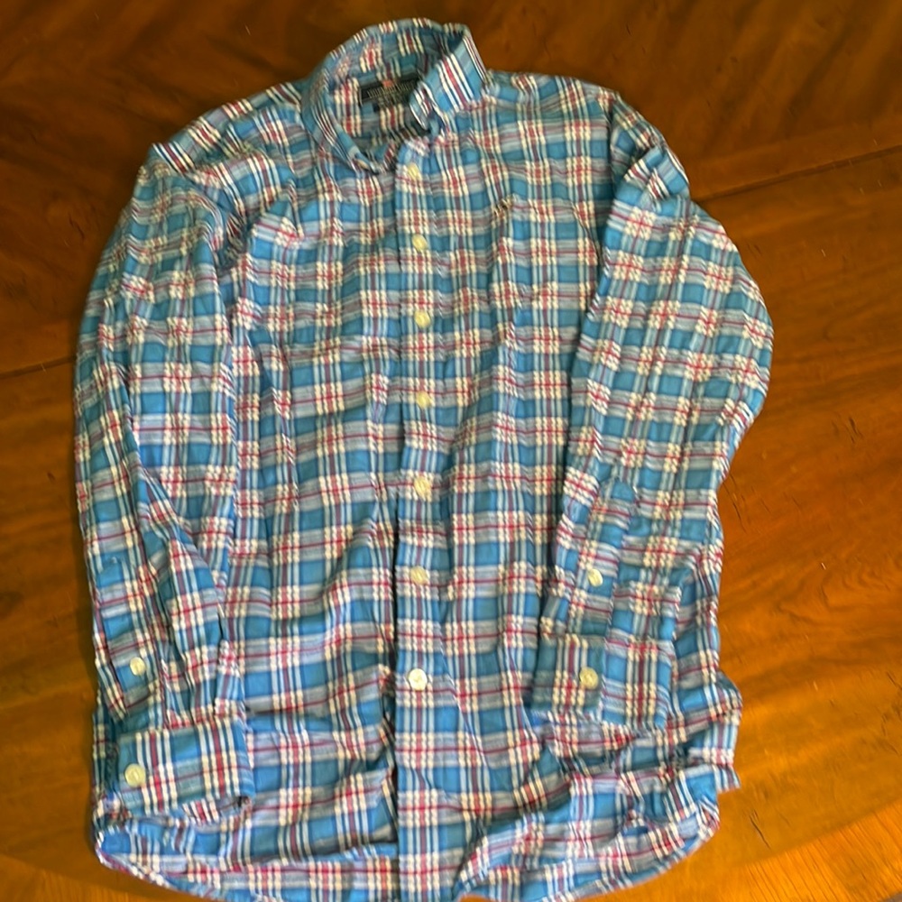 Boys, Vineyard Vines flannel shirt, size large